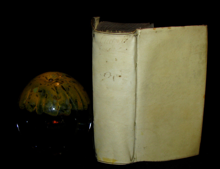 1642 Scarce Latin vellum Book - Letters of Cicero to his friend Atticus - Epistolae ad Atticum