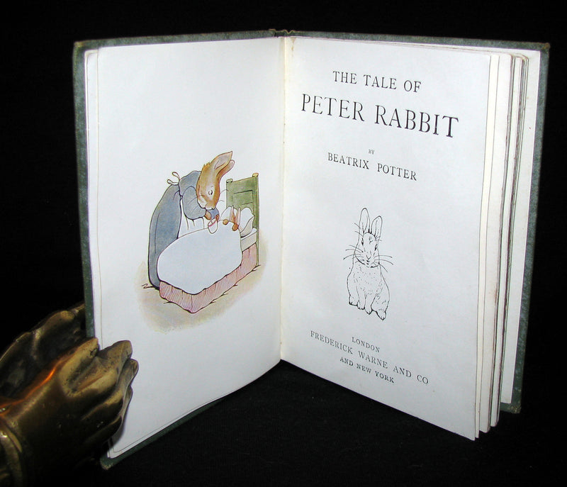 1907 Scarce First Deluxe binding of THE TALE OF PETER RABBIT by Beatrix Potter