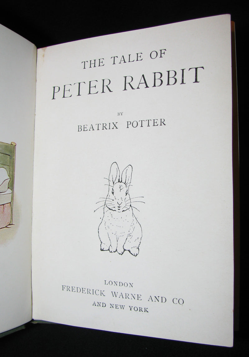 1907 Scarce First Deluxe binding of THE TALE OF PETER RABBIT by Beatrix Potter