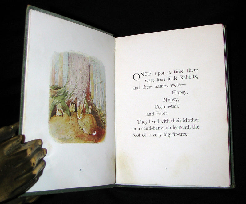 1907 Scarce First Deluxe binding of THE TALE OF PETER RABBIT by Beatrix Potter