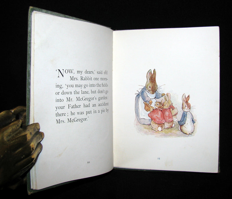 1907 Scarce First Deluxe binding of THE TALE OF PETER RABBIT by Beatrix Potter