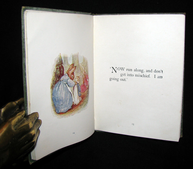 1907 Scarce First Deluxe binding of THE TALE OF PETER RABBIT by Beatrix Potter