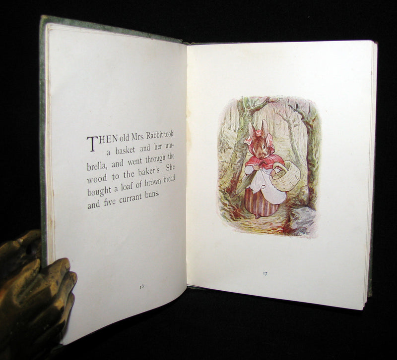 1907 Scarce First Deluxe binding of THE TALE OF PETER RABBIT by Beatrix Potter