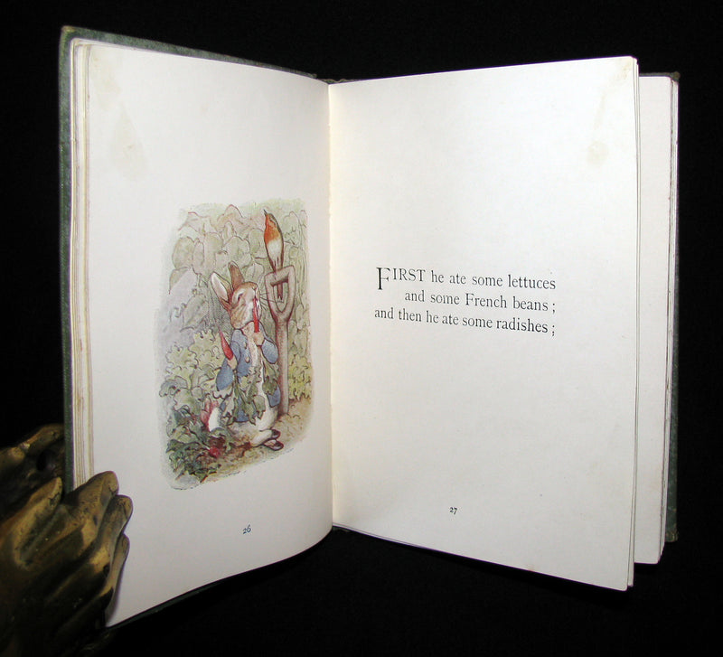 1907 Scarce First Deluxe binding of THE TALE OF PETER RABBIT by Beatrix Potter