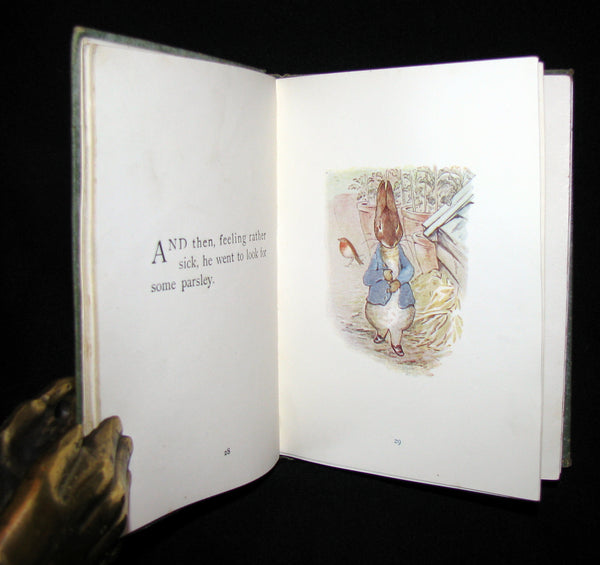 1907 Scarce First Deluxe binding of THE TALE OF PETER RABBIT by Beatrix Potter