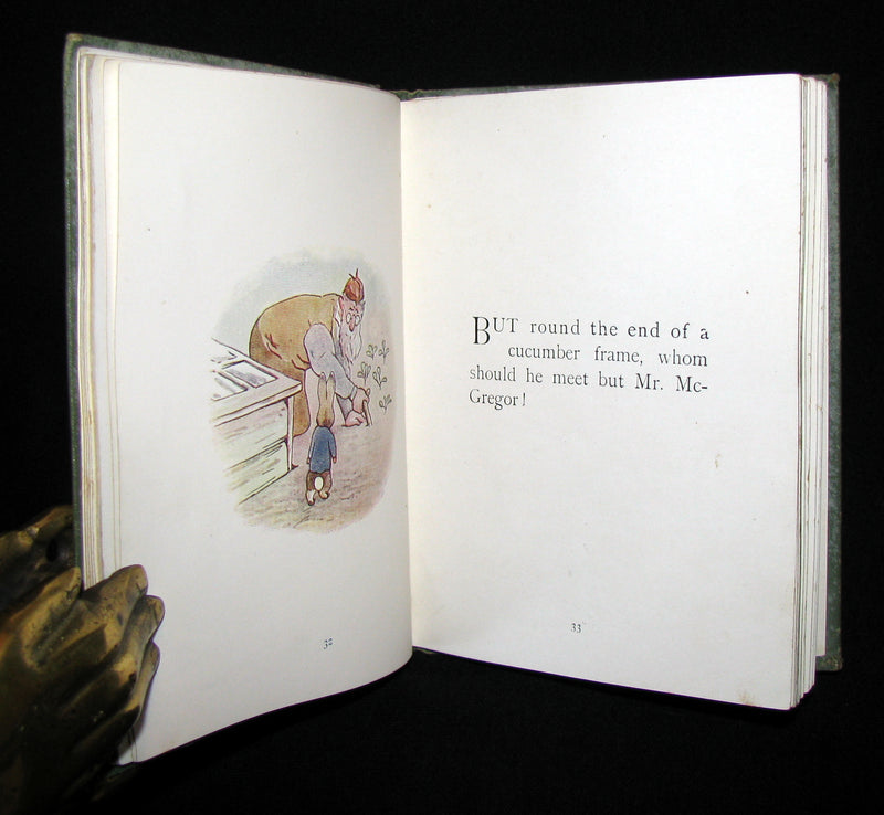 1907 Scarce First Deluxe binding of THE TALE OF PETER RABBIT by Beatrix Potter
