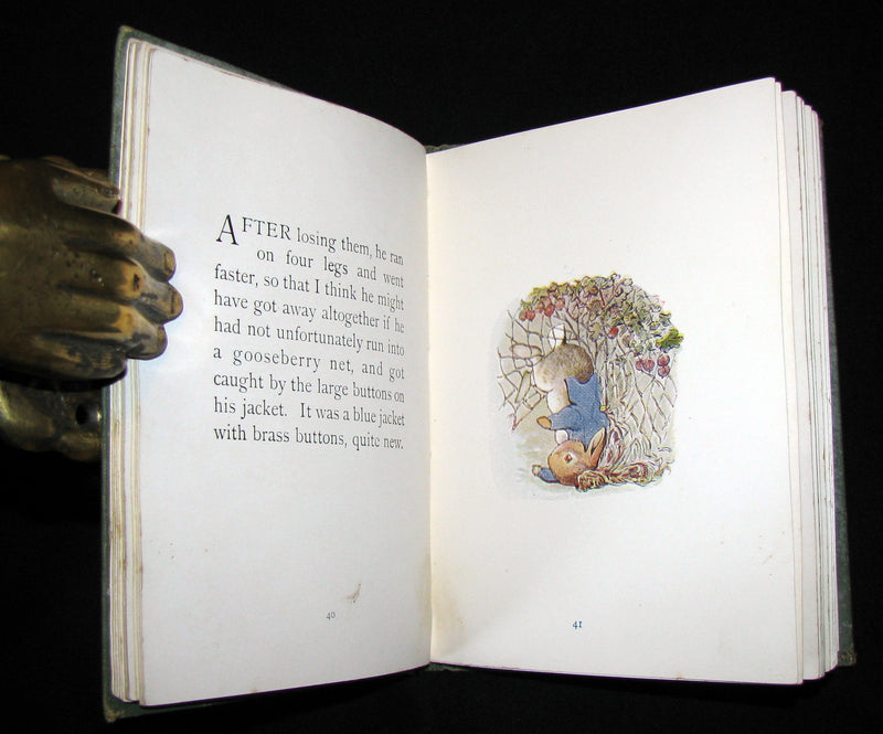 1907 Scarce First Deluxe binding of THE TALE OF PETER RABBIT by Beatrix Potter