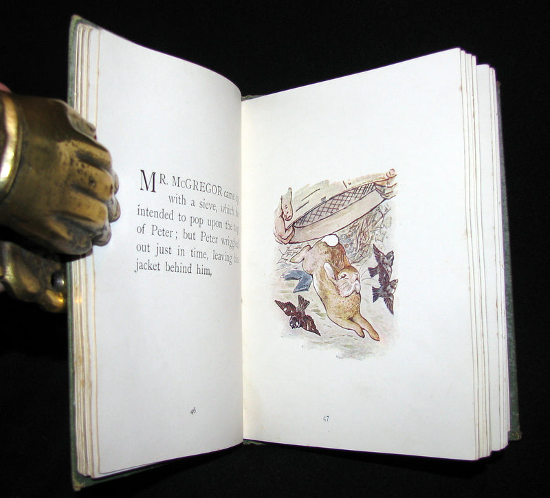 1907 Scarce First Deluxe binding of THE TALE OF PETER RABBIT by Beatrix Potter