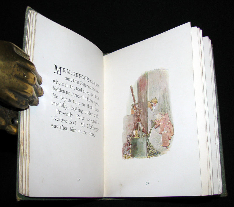 1907 Scarce First Deluxe binding of THE TALE OF PETER RABBIT by Beatrix Potter