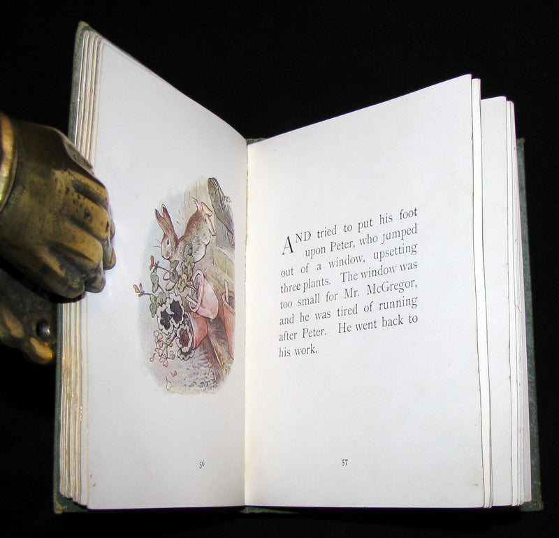 1907 Scarce First Deluxe binding of THE TALE OF PETER RABBIT by Beatrix Potter