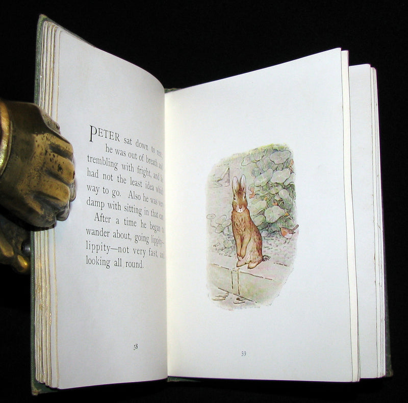 1907 Scarce First Deluxe binding of THE TALE OF PETER RABBIT by Beatrix Potter