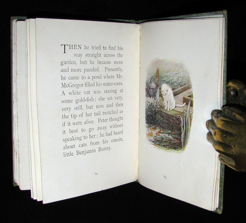 1907 Scarce First Deluxe binding of THE TALE OF PETER RABBIT by Beatrix Potter