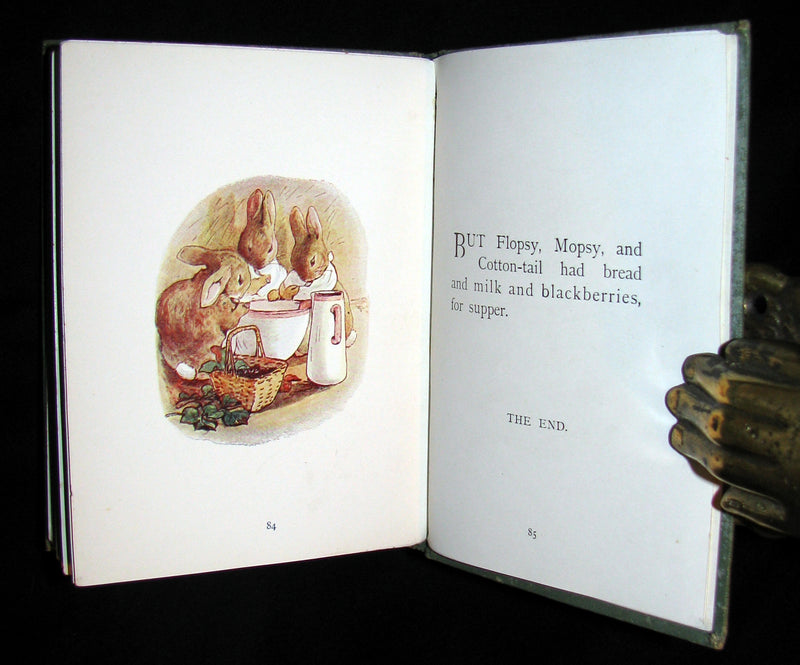 1907 Scarce First Deluxe binding of THE TALE OF PETER RABBIT by Beatrix Potter