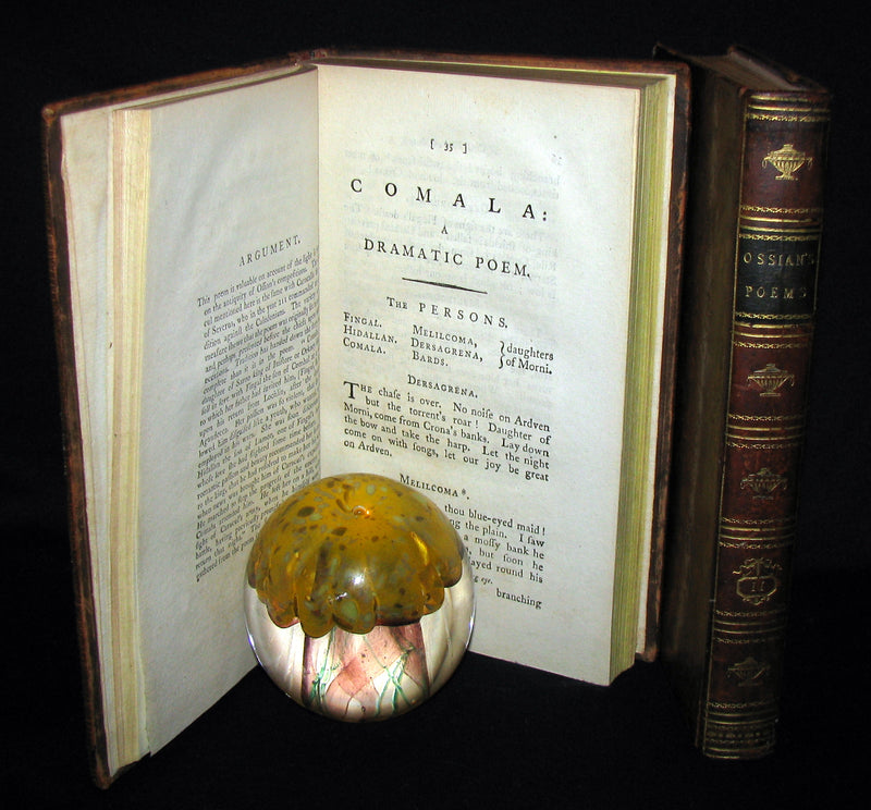 1796 Rare Book set - The Poems of Ossian by James MacPherson