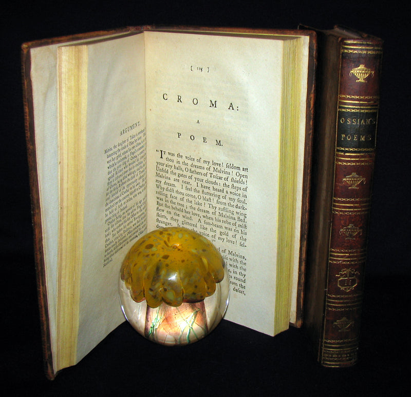 1796 Rare Book set - The Poems of Ossian by James MacPherson