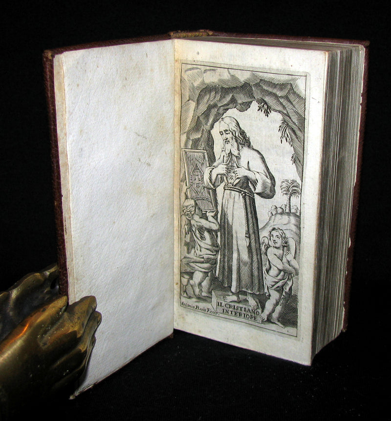1669 Scarce ROSPIGLIOSI BINDERY WORK - IL CHRISTIANO INTERIORE & with LA FILOSOFIA DEL VERO CHRISTIANO