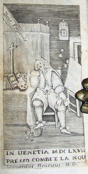 1669 Scarce ROSPIGLIOSI BINDERY WORK - IL CHRISTIANO INTERIORE & with LA FILOSOFIA DEL VERO CHRISTIANO