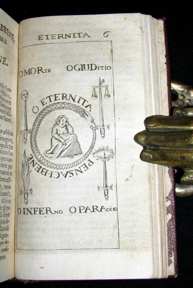 1669 Scarce ROSPIGLIOSI BINDERY WORK - IL CHRISTIANO INTERIORE & with LA FILOSOFIA DEL VERO CHRISTIANO