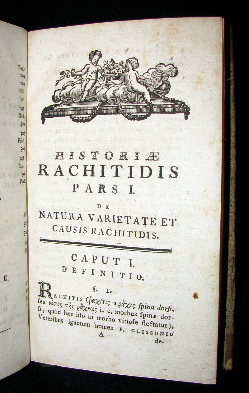 1787 Rare Medical 1stED Book on RICKETS - HISTORIA RACHITIDIS by Trnka de Krzowitz