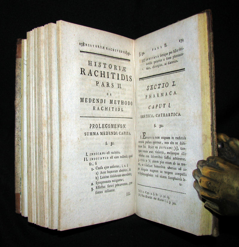 1787 Rare Medical 1stED Book on RICKETS - HISTORIA RACHITIDIS by Trnka de Krzowitz