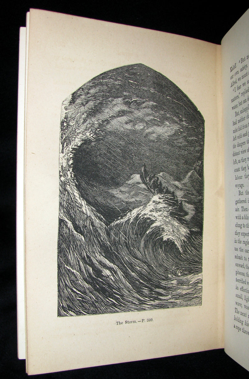 1880 Rare Victorian Book ~ The Young Exiles or The Wild Tribes of the North by Anne Bowman