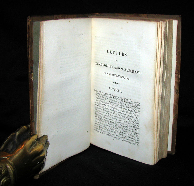 1830 1stED Walter Scott - Letters on Demonology & Witchcraft - WITCHES & FAIRIES