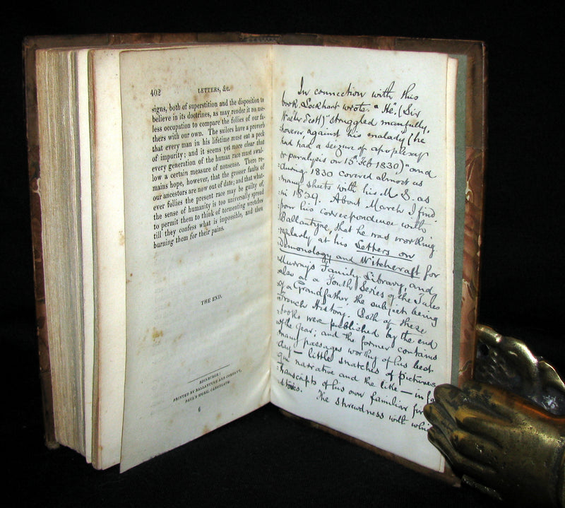 1830 1stED Walter Scott - Letters on Demonology & Witchcraft - WITCHES & FAIRIES