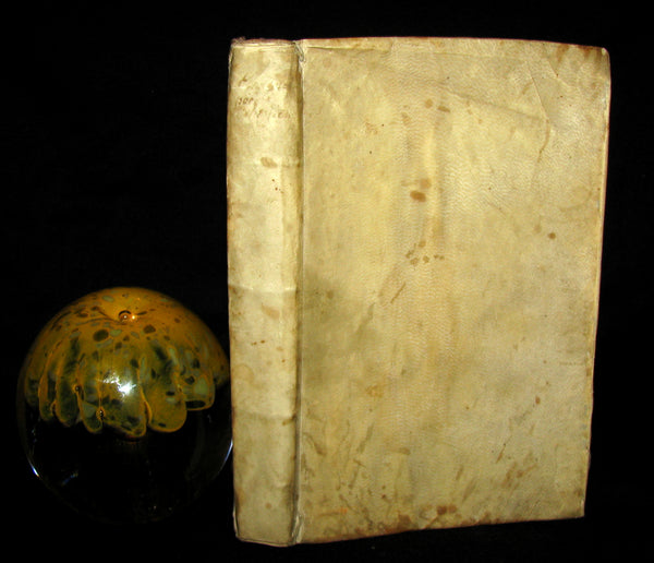 1673 Rare French Vellum Book - Emanuel - the four gospels of Jesus Christ. A Christian Poem.