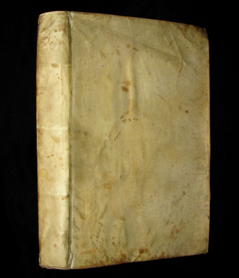 1673 Rare French Vellum Book - Emanuel - the four gospels of Jesus Christ. A Christian Poem.