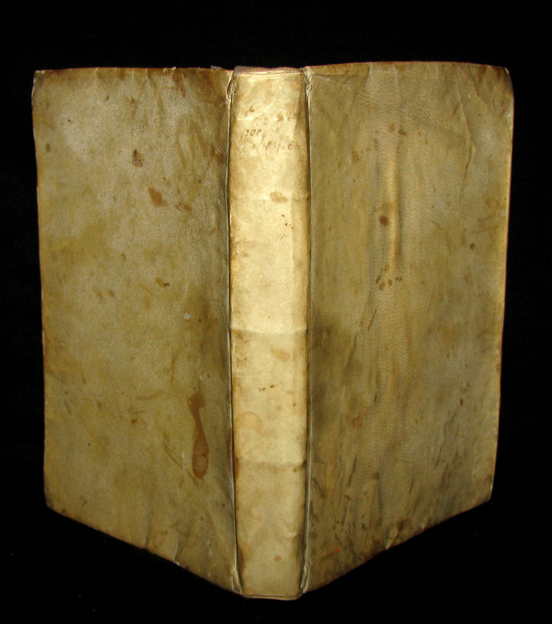 1673 Rare French Vellum Book - Emanuel - the four gospels of Jesus Christ. A Christian Poem.