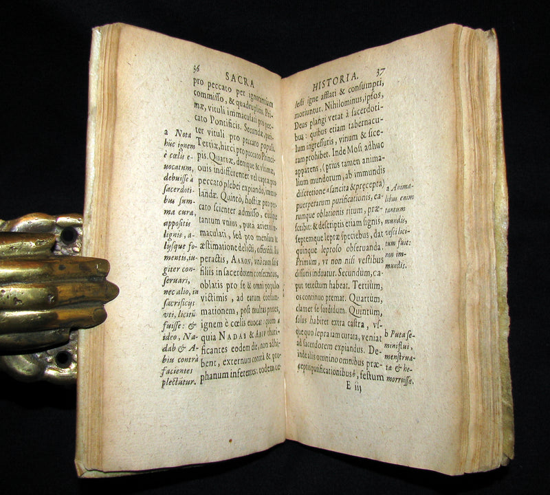 1634 Scarce Latin Vellum Book - History of the World before Christ by Bonaventure Rousseau de Basoches