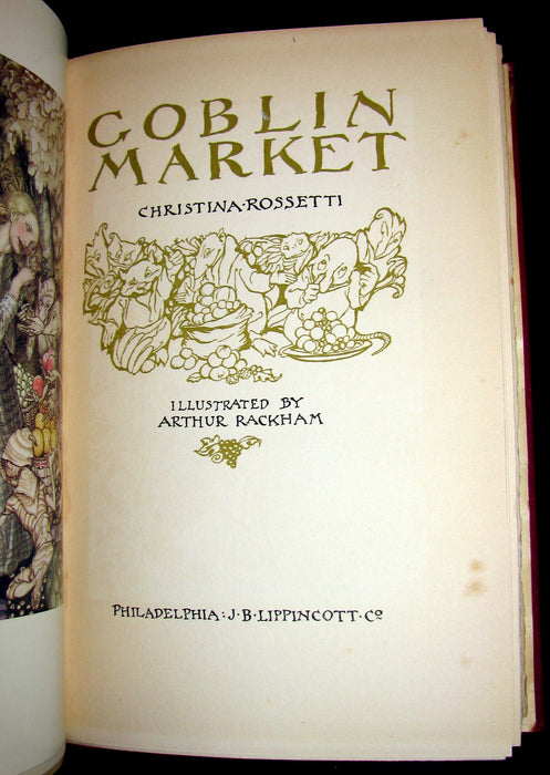 1933 1st American Edition - Goblin Market by Christina Rossetti - Unusual cover