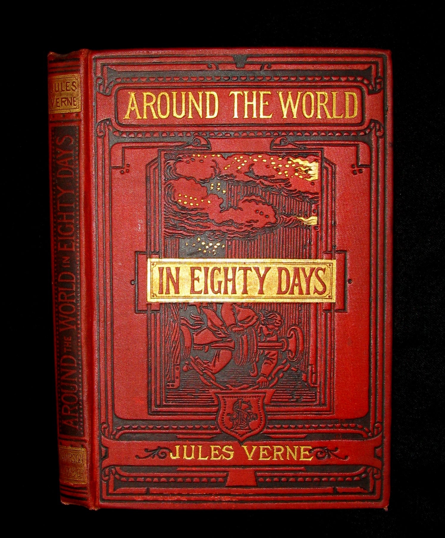 1880 Scarce Early Edition - Jules Verne - Around the World in Eighty Days