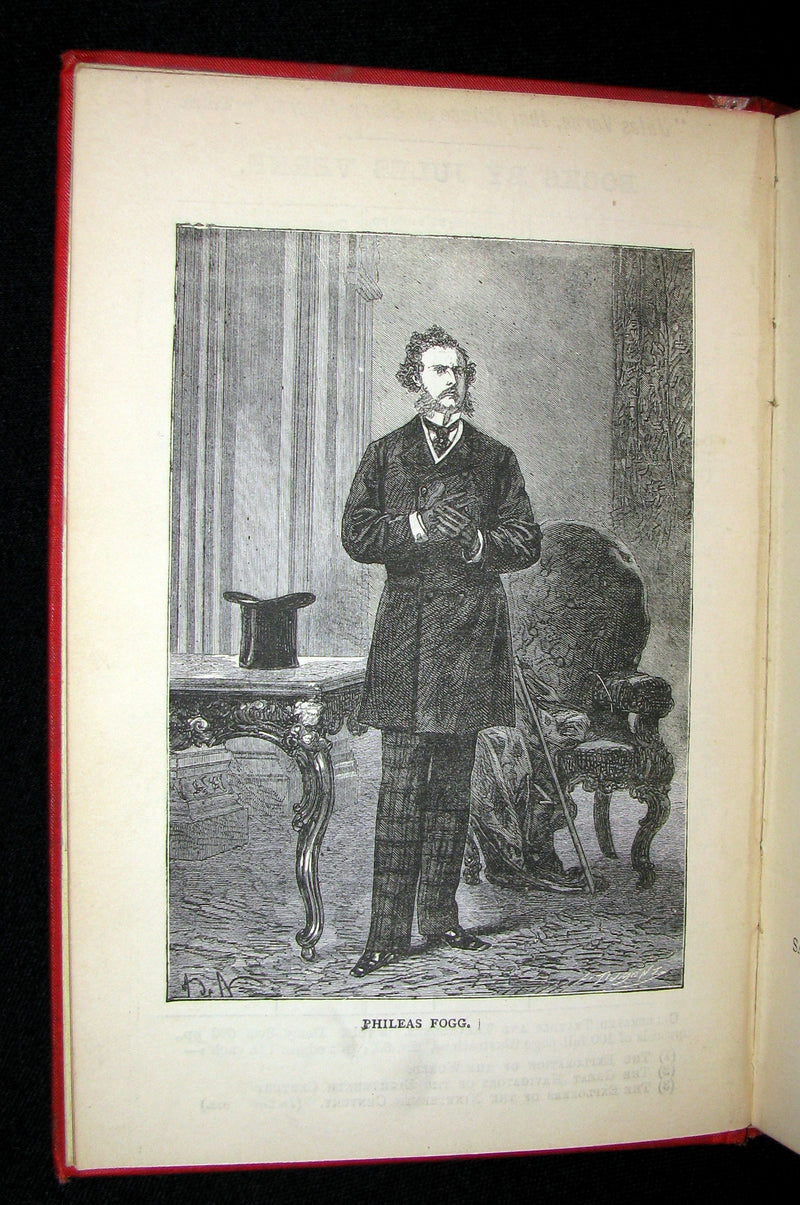 1880 Scarce Early Edition - Jules Verne - Around the World in Eighty Days
