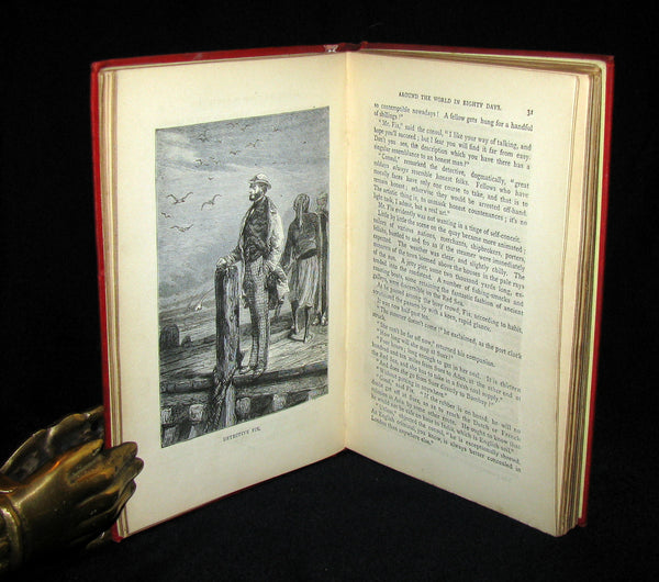 1880 Scarce Early Edition - Jules Verne - Around the World in Eighty Days