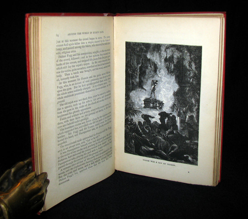 1880 Scarce Early Edition - Jules Verne - Around the World in Eighty Days