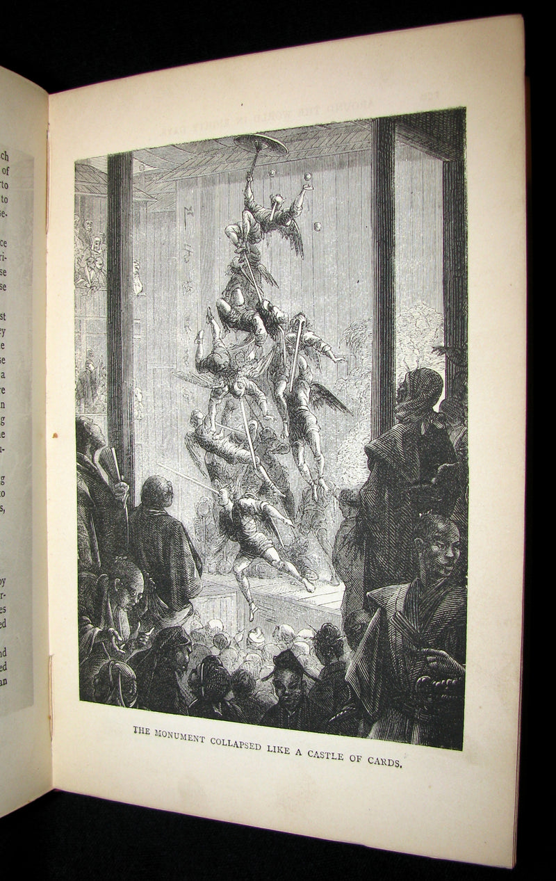 1880 Scarce Early Edition - Jules Verne - Around the World in Eighty Days