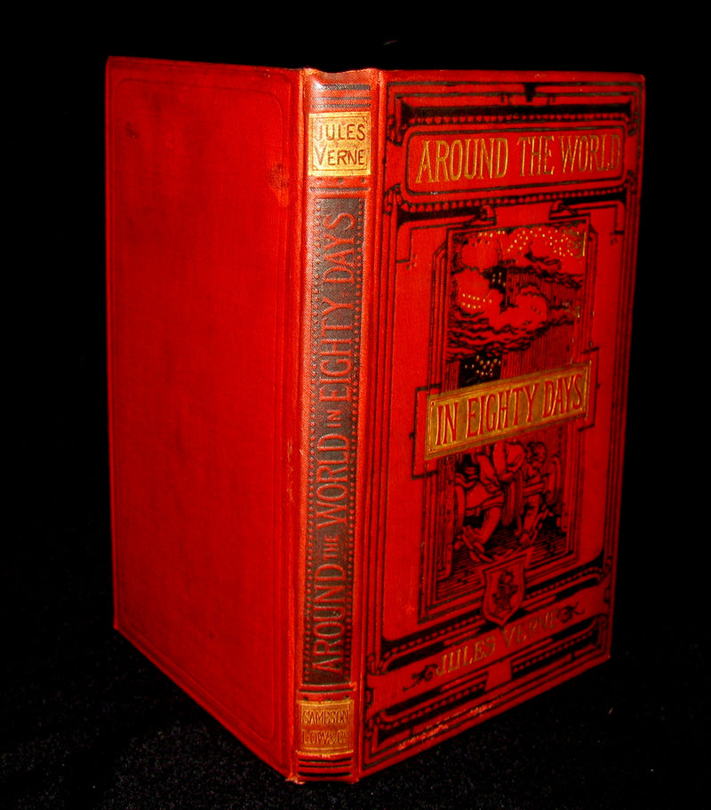 1880 Scarce Early Edition - Jules Verne - Around the World in Eighty Days