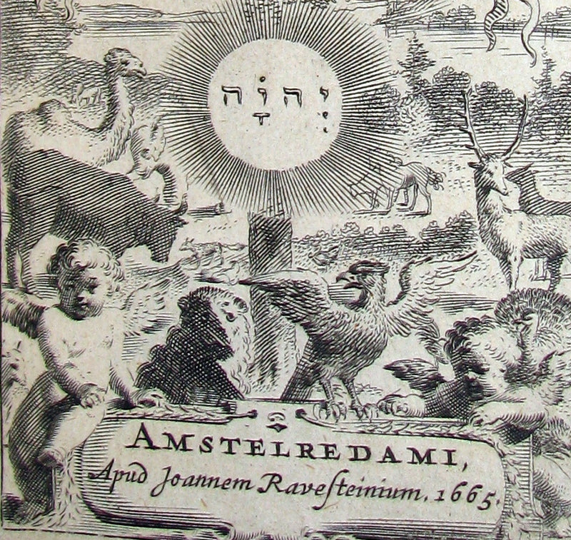 1665 Rare Latin Book - Unicorn, Griffin, Dragon, Basilisk - Franz's HISTORIA ANIMALIUM