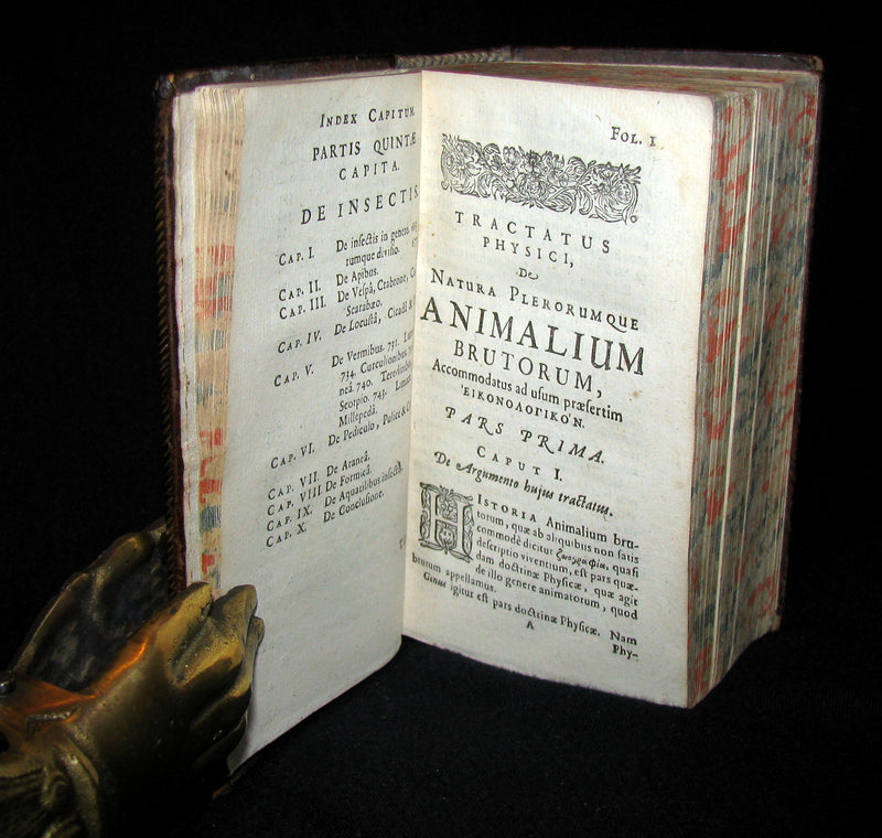 1665 Rare Latin Book - Unicorn, Griffin, Dragon, Basilisk - Franz's HISTORIA ANIMALIUM