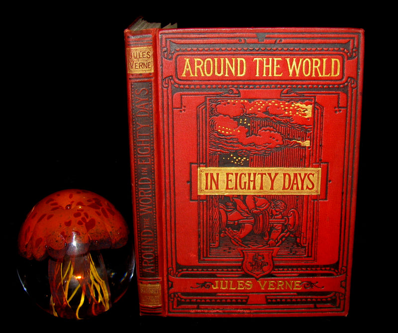 1880 Scarce Early Edition - Jules Verne - Around the World in Eighty Days