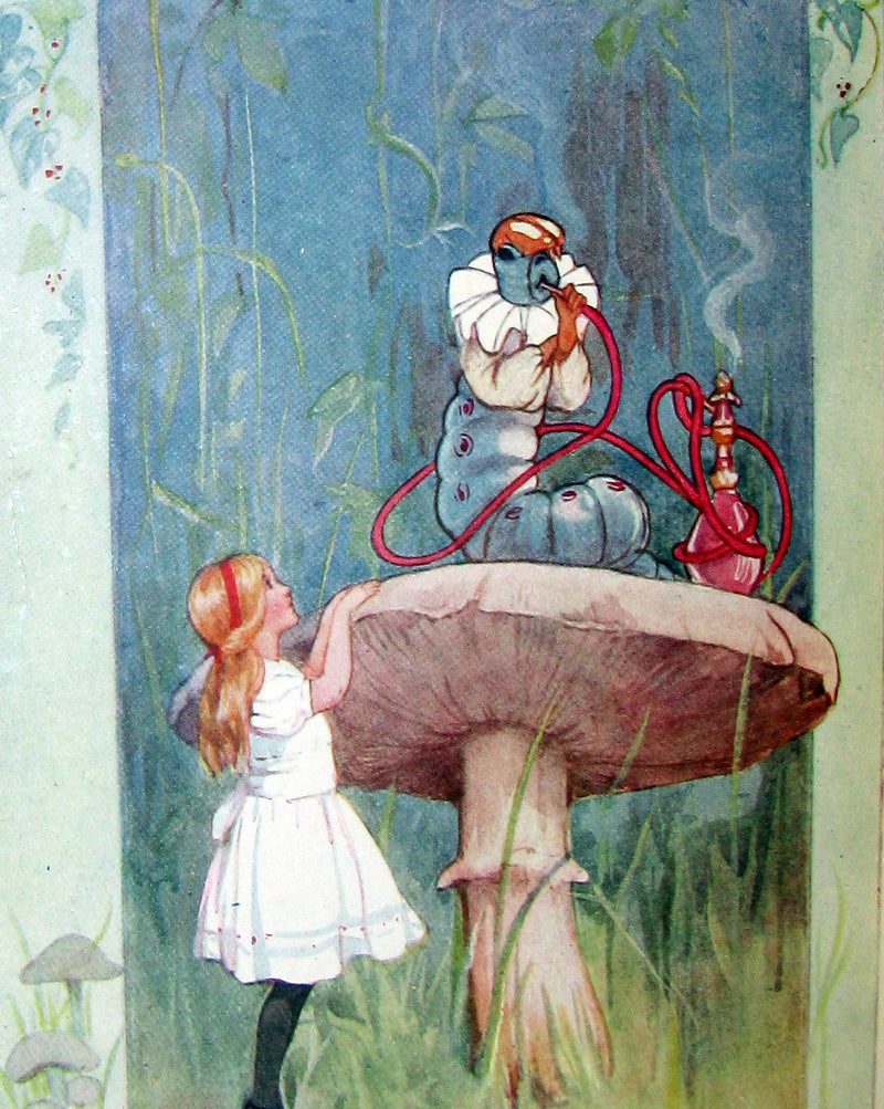 1920 Rare Book -  Alice's Adventures in Wonderland with 48 Coloured Plates By Margaret W. Tarrant