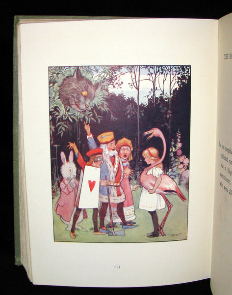 1920 Rare Book -  Alice's Adventures in Wonderland with 48 Coloured Plates By Margaret W. Tarrant