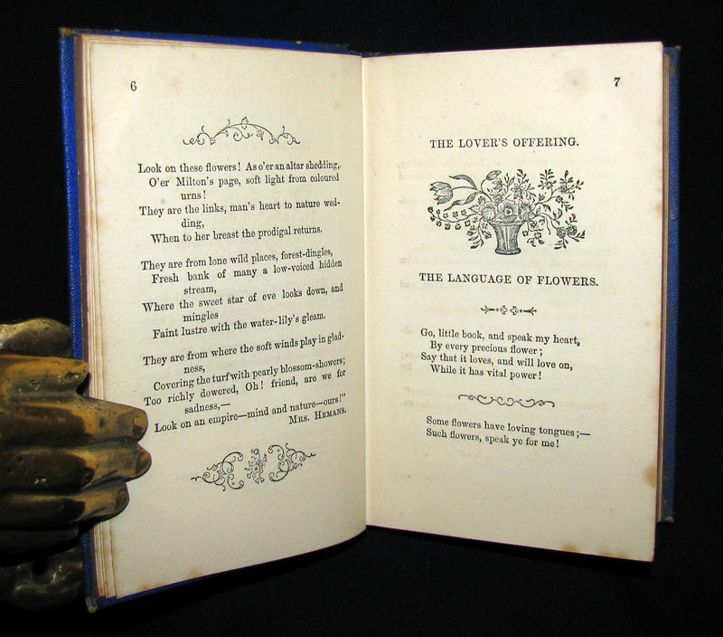 1868 Scarce Book ~ The Lover's Language of Flowers