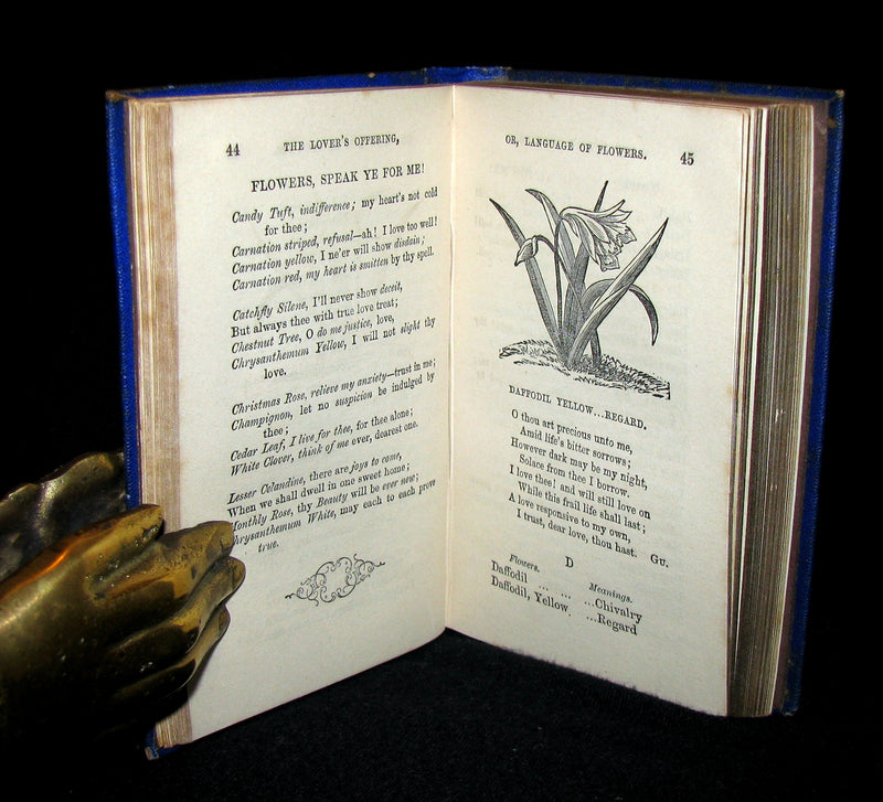 1868 Scarce Book ~ The Lover's Language of Flowers