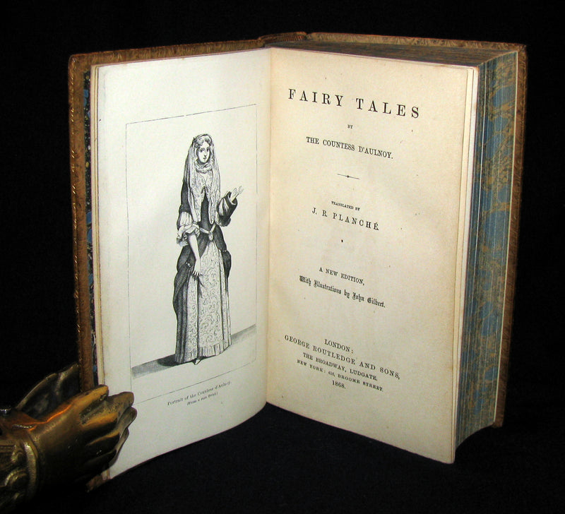1868 Scarce Book - Fairy Tales by The Countess d`Aulnoy - Translated by J. R. Planché