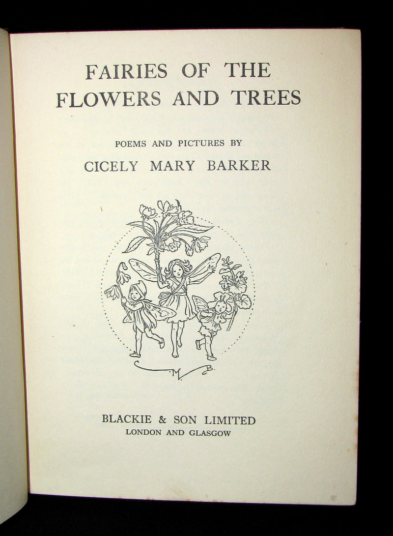 1950 First Edition - Cicely Mary Barker - FAIRIES OF THE FLOWERS AND TREES