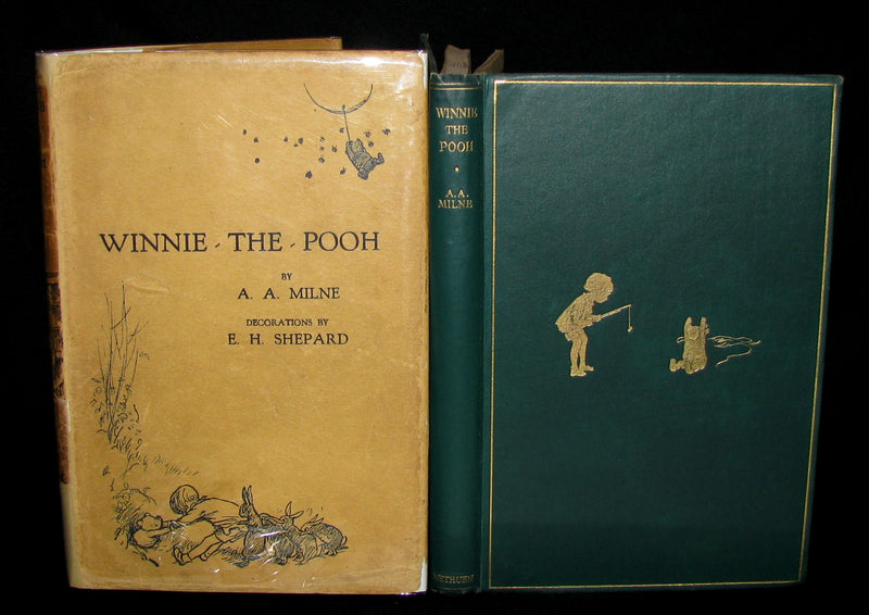 1926 First UK Edition - A. A. Milne & Ernest H. Shepard - WINNIE-THE-POOH with dust jacket!