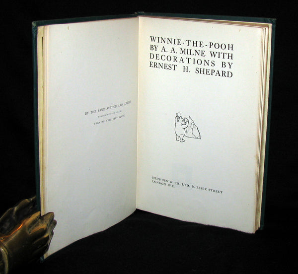 1926 First UK Edition - A. A. Milne & Ernest H. Shepard - WINNIE-THE-POOH with dust jacket!