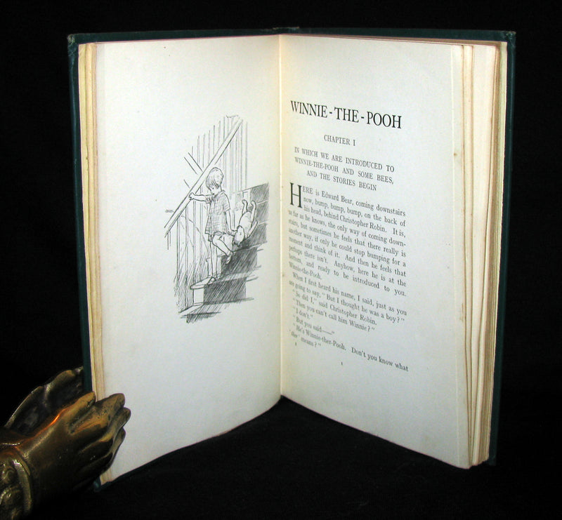 1926 First UK Edition - A. A. Milne & Ernest H. Shepard - WINNIE-THE-POOH with dust jacket!